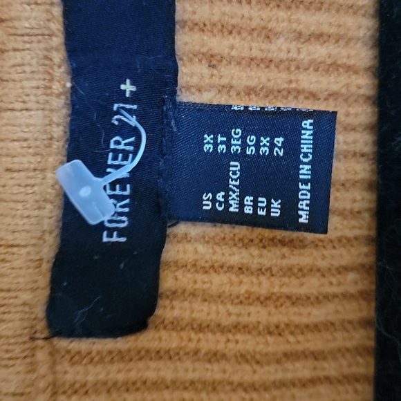 Plus size Forever21 Mustard Sweater - Picture 2 of 4